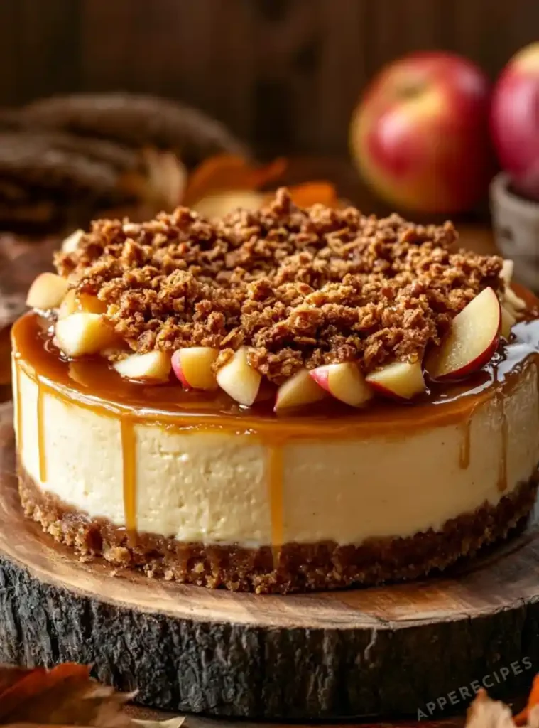 Apple Crisp Cheesecake