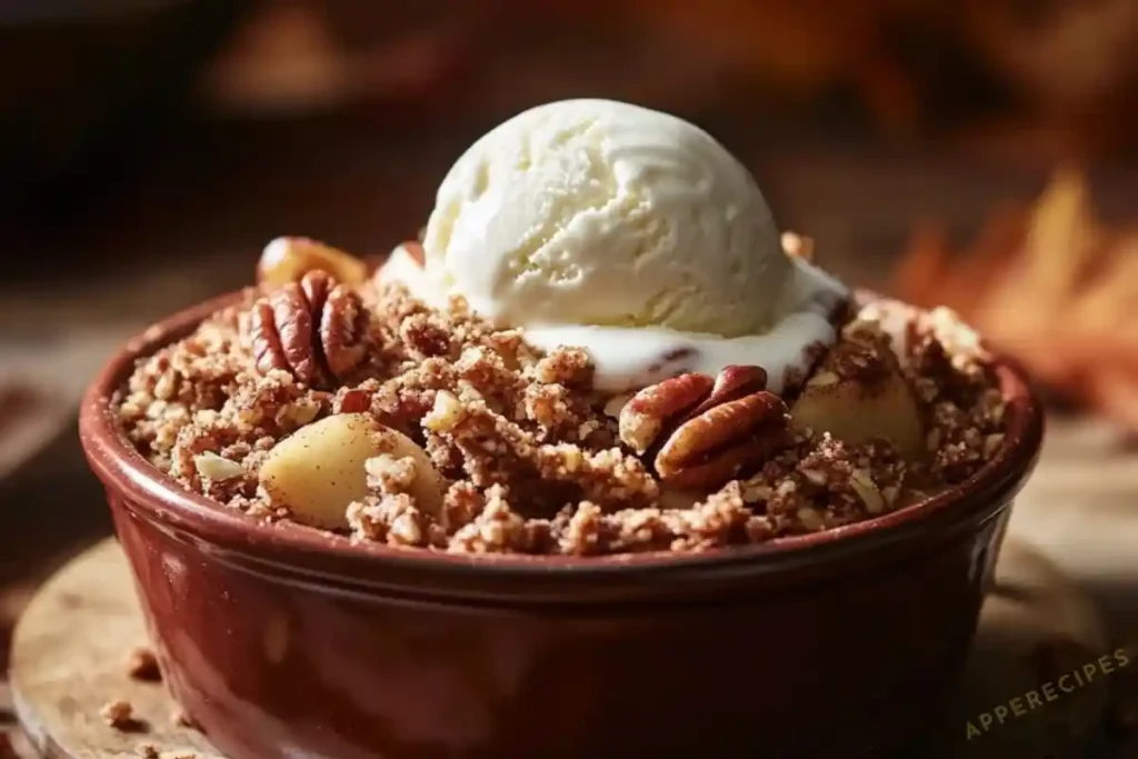 Apple Crisp with Toasted Pecan Crumble