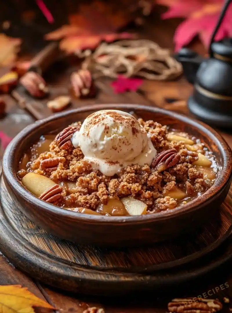 Apple Crisp with Toasted Pecan Crumble