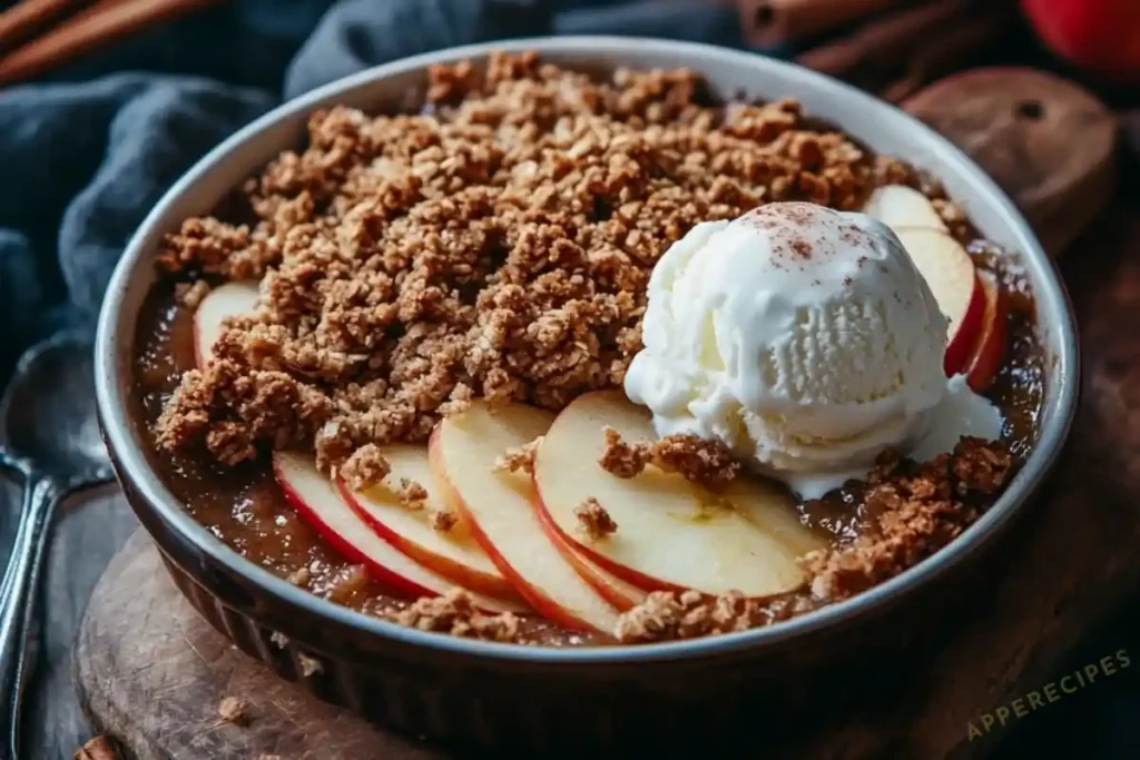 Apple Crisp with a Honey-Sweetened Crust