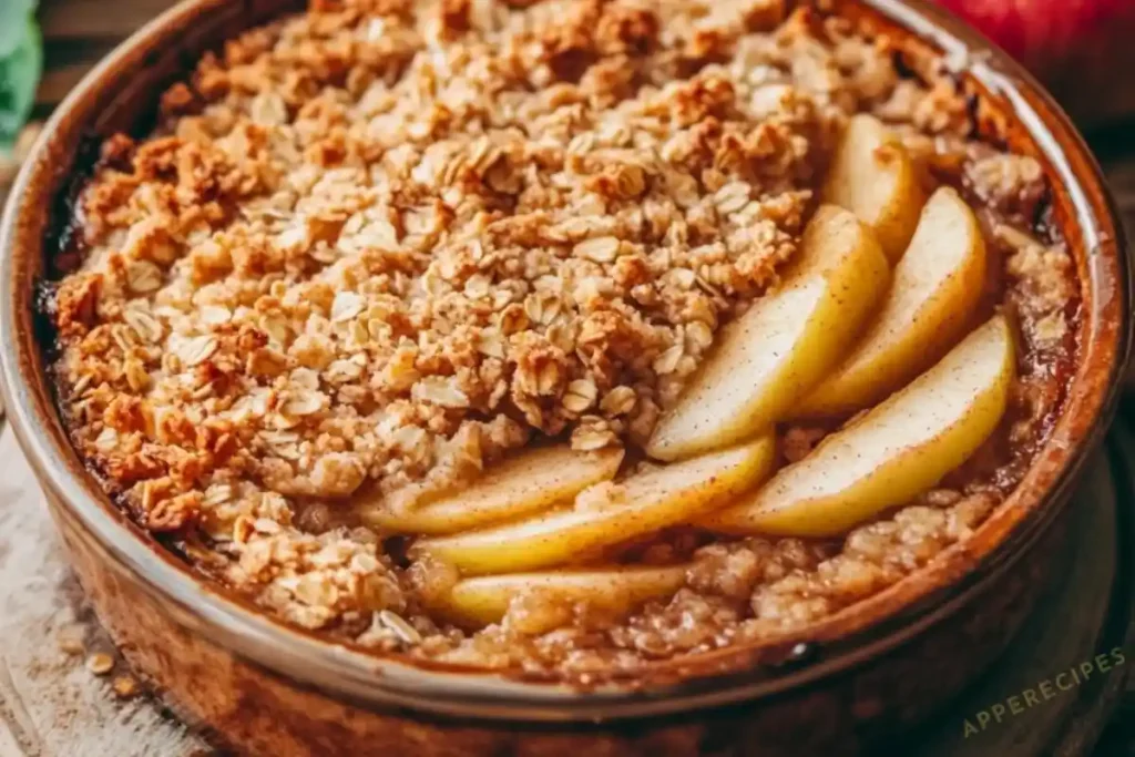 Healthy Apple Crisp with Whole Grain Oats