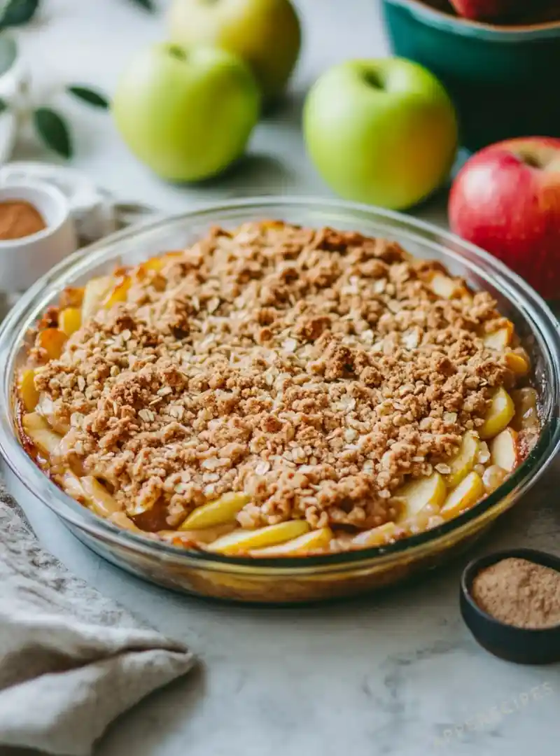 Low-Sugar Apple Crisp with Stevia