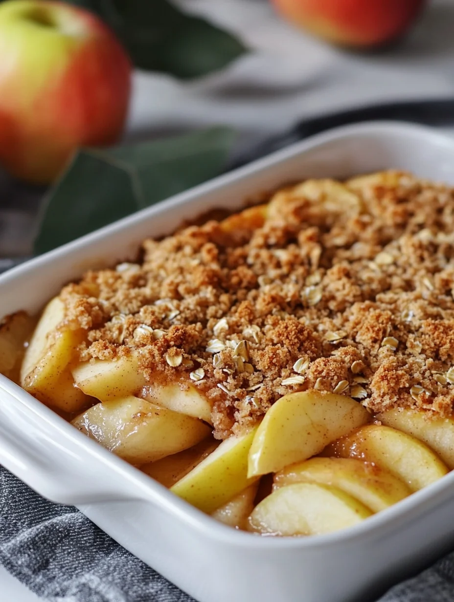 Cozy Autumn Apple Crispy